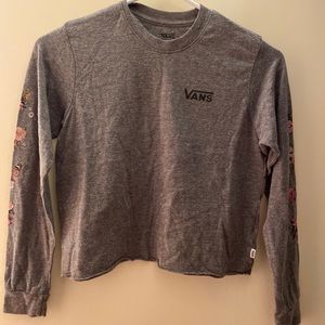 Vans long sleeve crop top